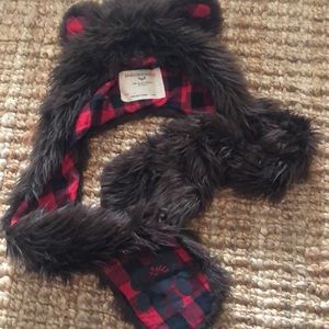 Bear spirit hood plaid rare